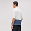 Camisa polo com mangas curtas "Rayures plongées" em cashmere, Exibir: Sendo usado, worn, visualizar 3 de 5