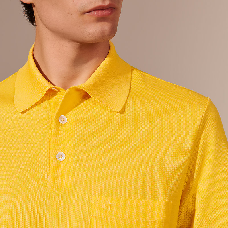 Camisa polo de botão com bordado "H", Exibir: , visualizar 4 de 4
