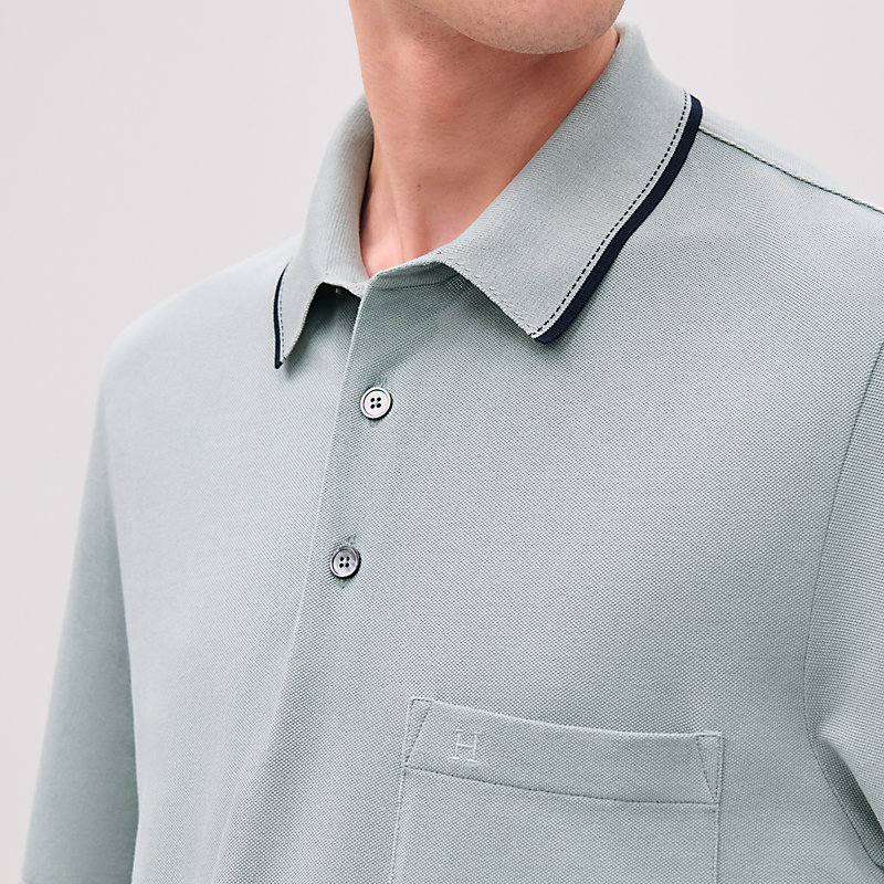 Camisa polo "Piqûres sellier"