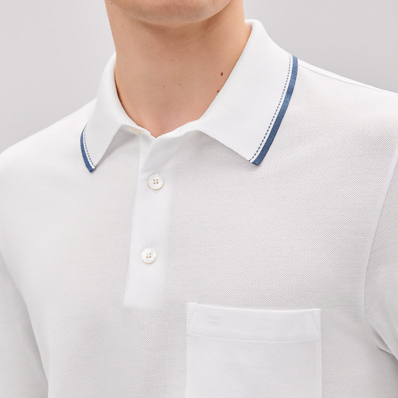 Camisa polo "Piqûres sellier"