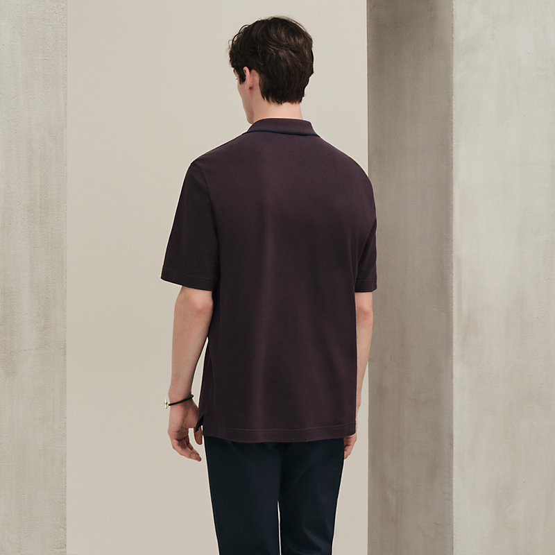 Camisa polo "Piqûres sellier"