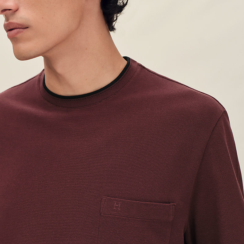 Camiseta con detalle "piqûres sellier"