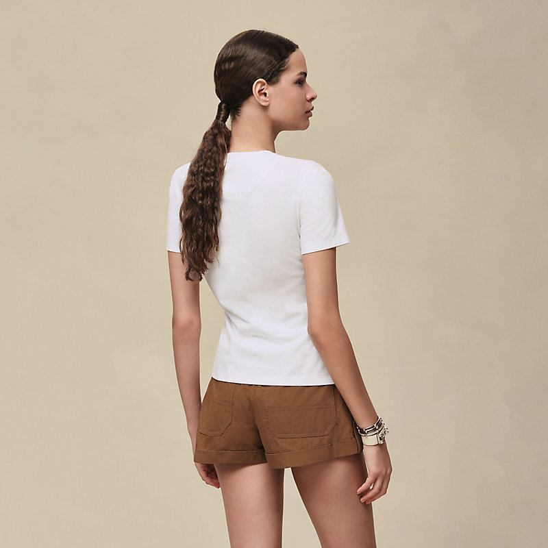 エルメス HERMES カルトゥッシュ グラン･マネージュ 6E4646DA Tシャツ マイクロTシャツ 《カルトゥッシュ》 | Hermès - エルメス-公式サイト