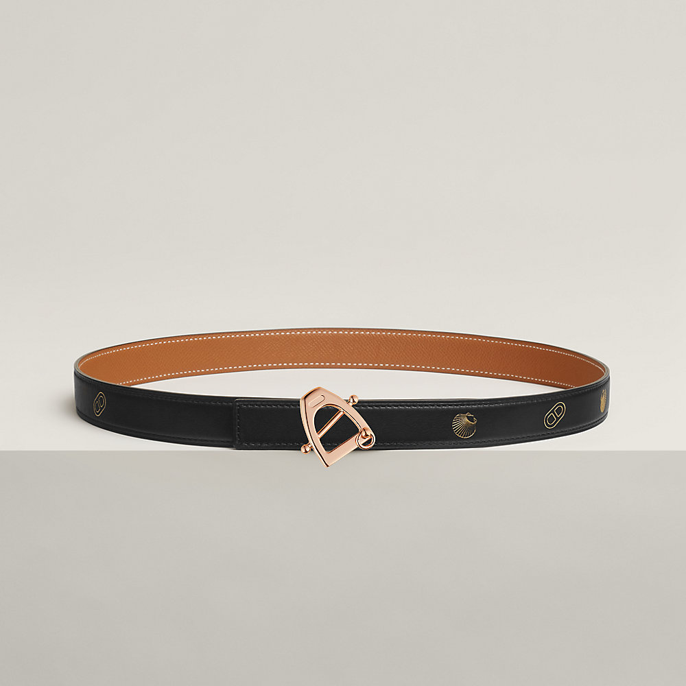 Leather Strap Hermes Thin Belt Canaille Belt Buckle Hermès Sur Mer
