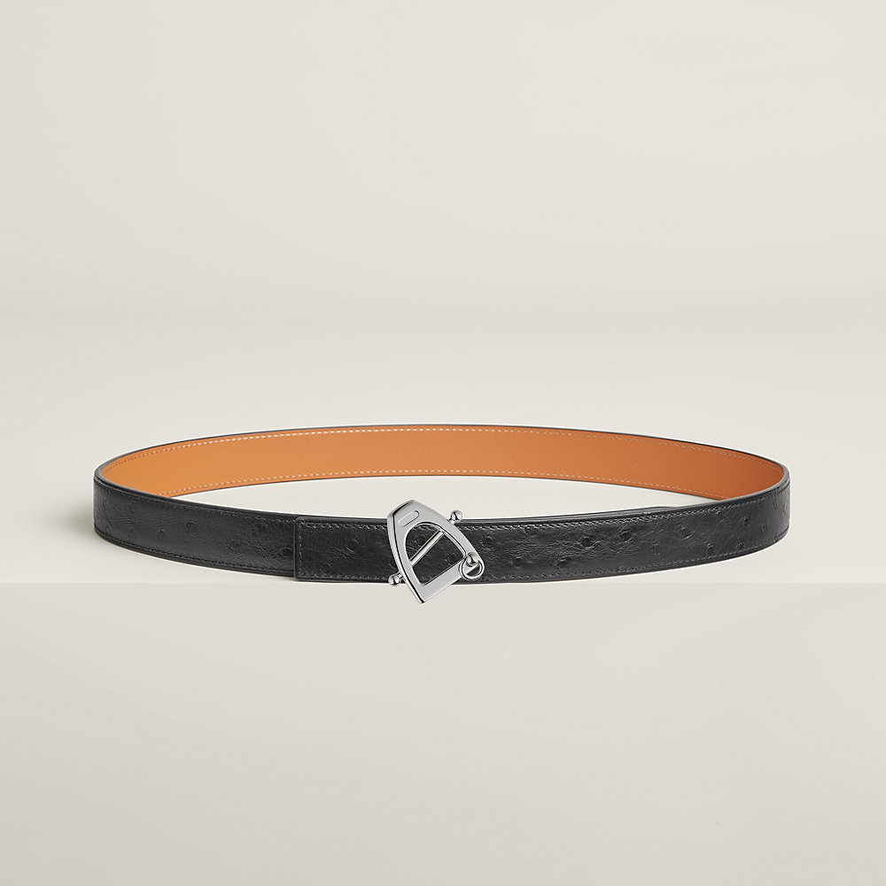 Canaille belt buckle & Leather strap 24 mm | Hermès USA