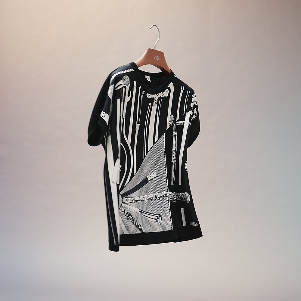 *新作登場！上質素材*【HERMES】Pull col rondニットTシャツ H Puzzle