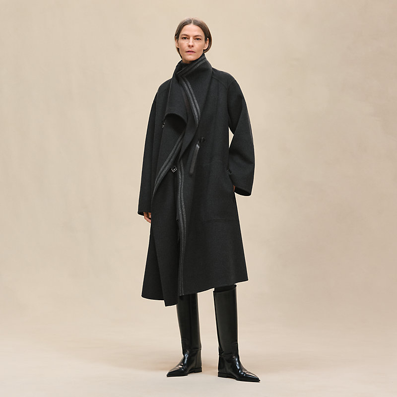 ▲未使用 HERMES 23AW Quilted car coat 44 △未使用 HERMES 23AW Quilted car coat 44