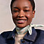 Caracteristick Detail scarf 45, View: Worn, worn, view 2 of 3