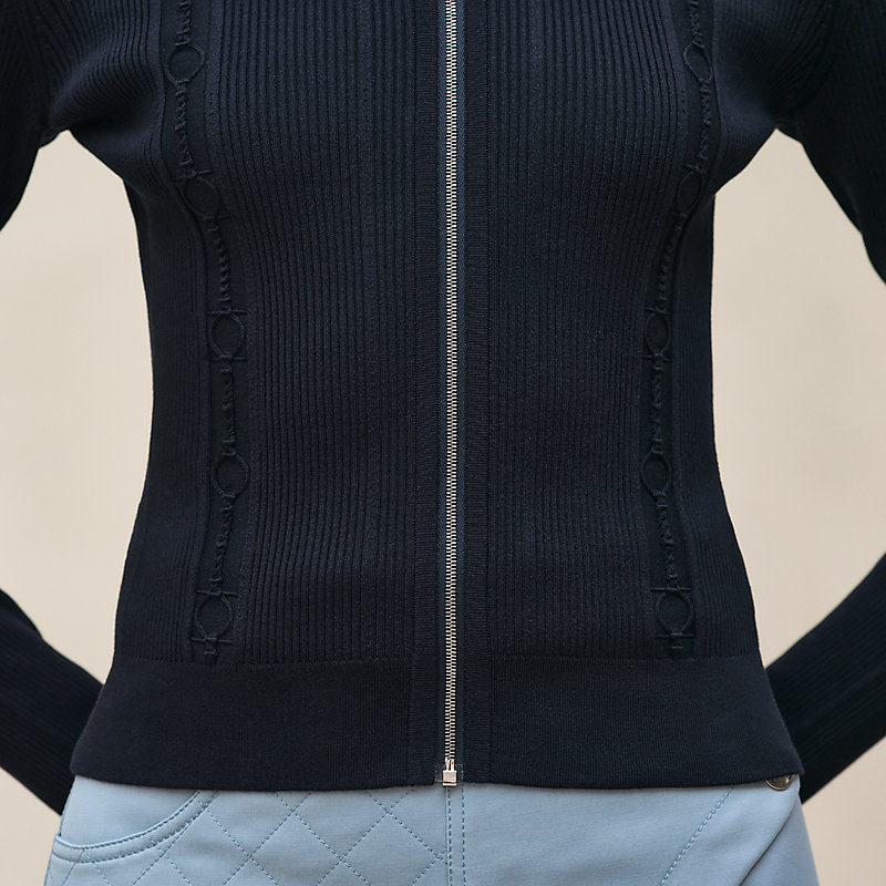 Cardigan con zip