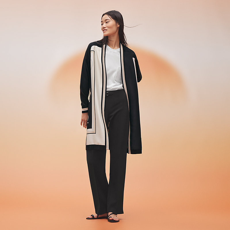 hermes long cardigan