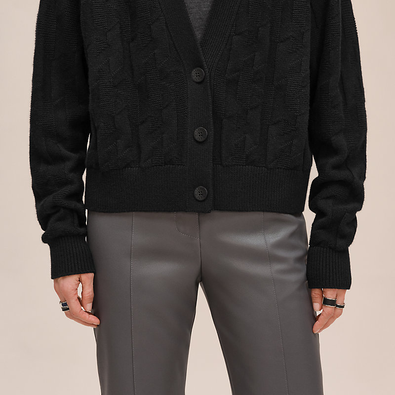 Cardigan manches longues motif «&nbsp;H&nbsp;»