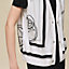 Cardigan sans manches twillaine imprimé «&nbsp;Ex-Libris à Main Levée&nbsp;» , Vue: Vue portée, worn, vue 4 sur 6