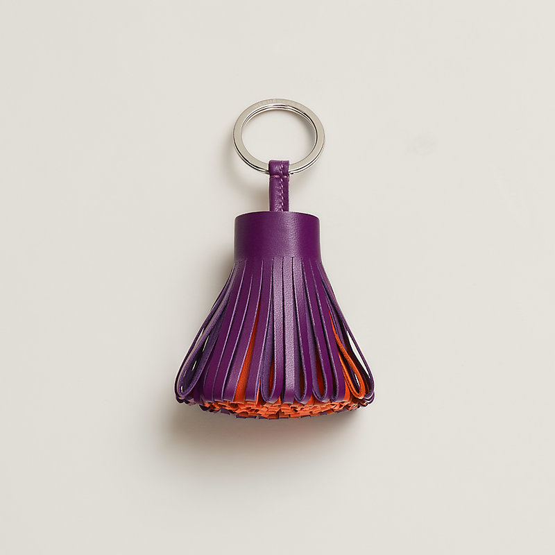 hermes tassel keychain