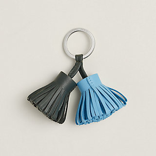 Carmen Uno-Dos key ring - Grey | Hermès USA