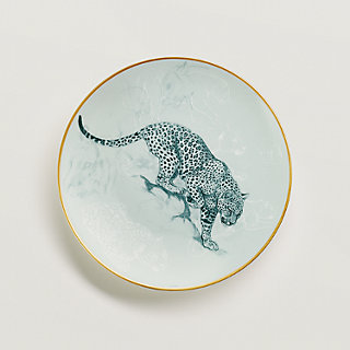 Carnets d'Equateur dessert plate | Hermès USA Carnets d'Equateur dessert plate | Hermès USA