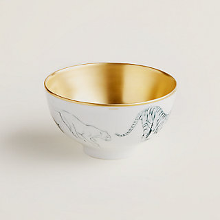 エルメス　プレート Carnets d'Equateur gold bowl, medium model | Hermès USA