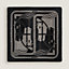 Carré 80 frangé Quadrige, Vue: Vue à plat, flat, vue 1 sur 4