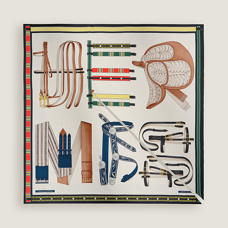 Carré 90 cavalière double face Lettres Equestres, Vue: , vue 4 sur 7
