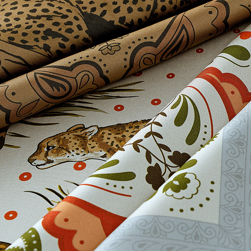 Carré 90 double face Guépards Bandana