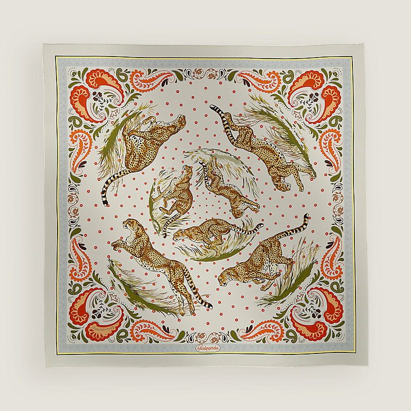 Carré 90 double face Guépards Bandana