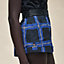 "Carreaux a Main Levee" mixed leather shorts, View: Worn, worn, view 4 of 5