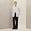 "Carreaux mouchoir" Rive Gauche jacket shirt, long model, View: Worn, worn, view 1 of 8