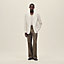 "Carreaux mouchoir" Rive Gauche jacket shirt, long model, View: Worn, worn, view 1 of 6