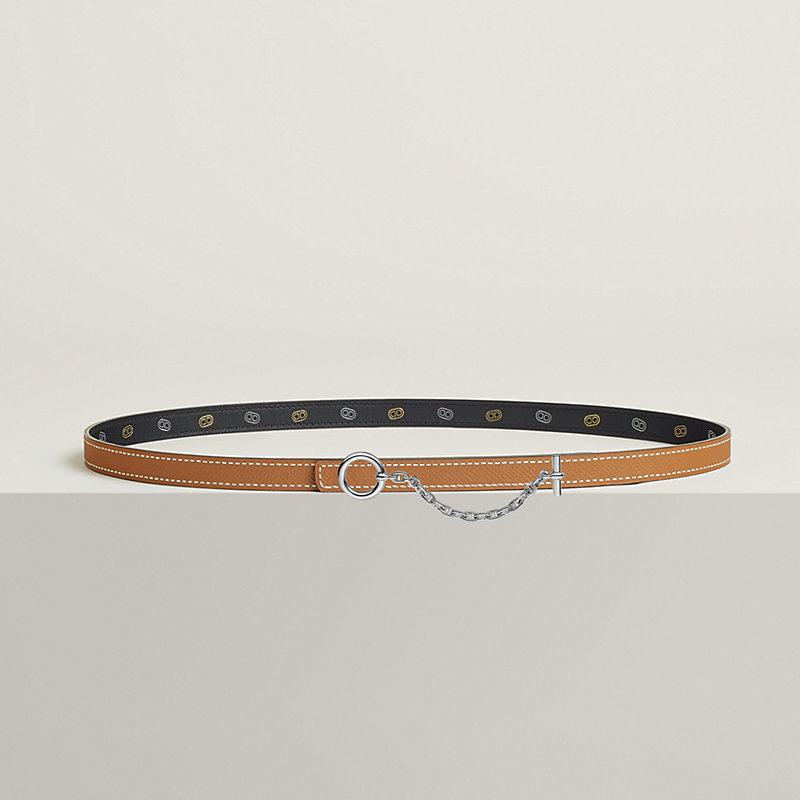 Carrousel belt buckle & Hermès sur Mer reversible leather