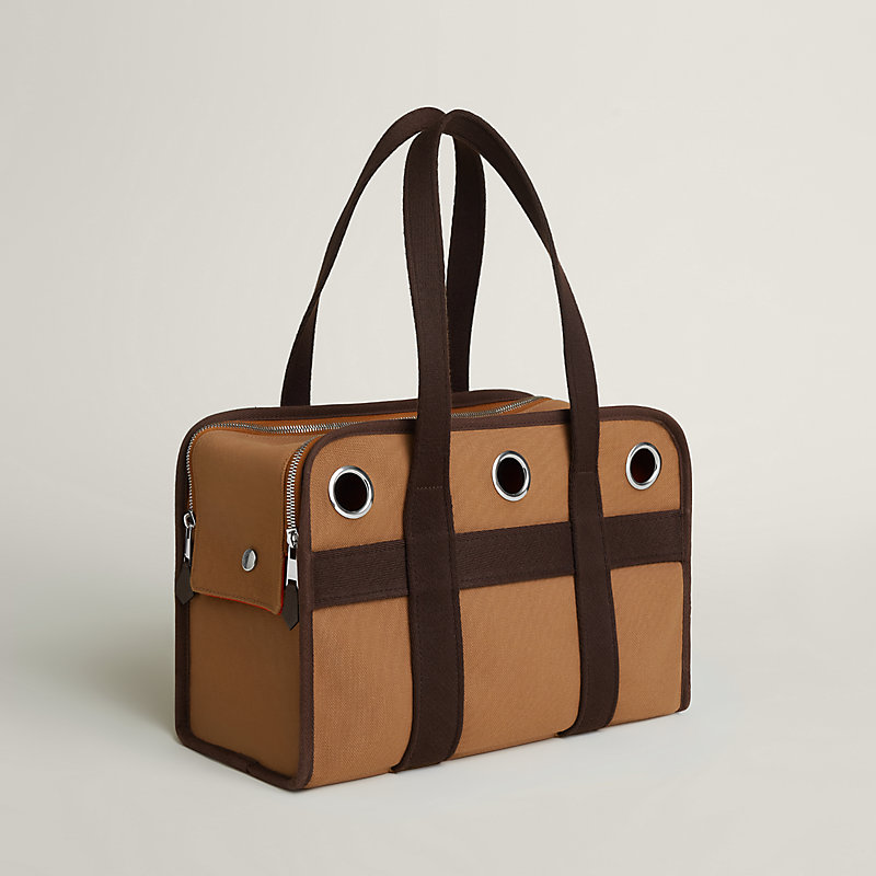 エルメス ドッグキャリア キャンバスレザー 2way ペットバッグ Carrying bag for dogs | Hermès USA