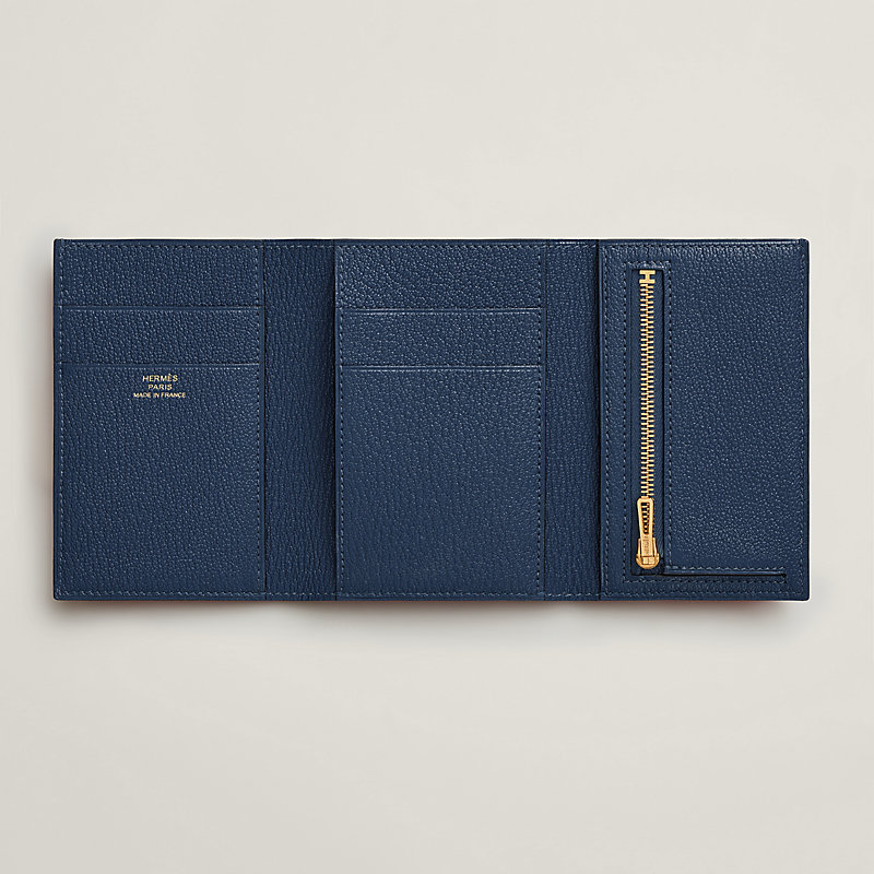 HERMES◆ Silk in Classique Blue Indigo◆ Carteira Longa Silk'In Classique - Azul | Hermès Brasil