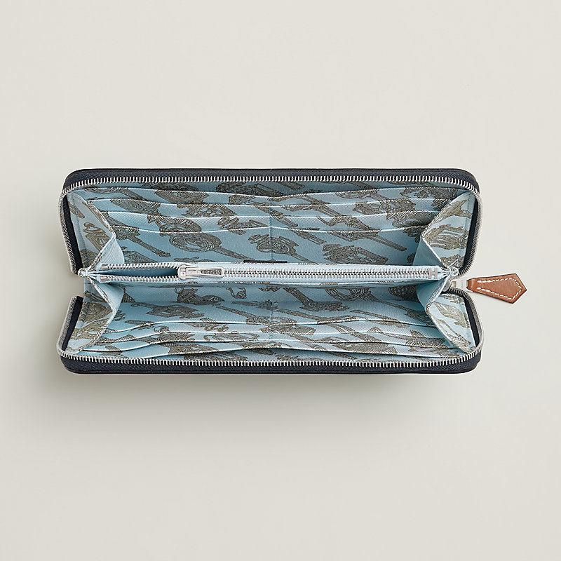 HERMES◆ Silk in Classique Blue Indigo◆ Carteira Longa Silk'In Classique - Azul | Hermès Brasil