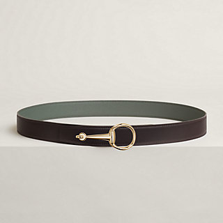 Casaque belt buckle & Reversible leather strap 32 mm | Hermès