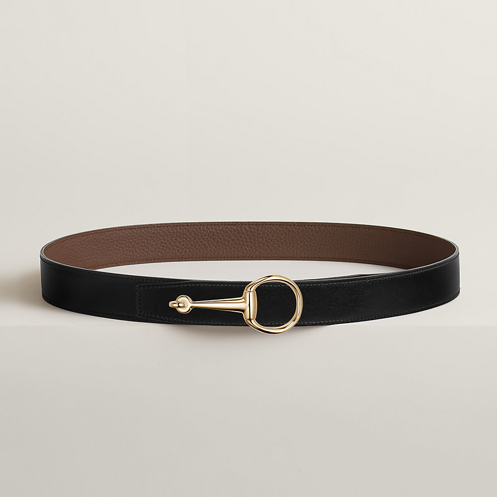 Casaque belt buckle & Reversible leather strap 32 mm | Hermès UK