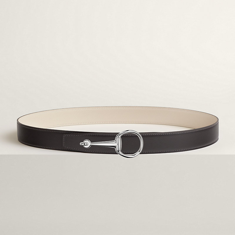 Casaque belt buckle & Reversible leather strap 32 mm