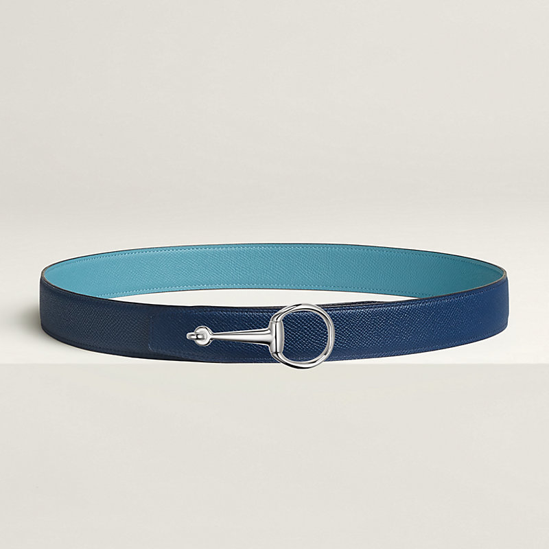 Casaque belt buckle & Reversible leather strap 32 mm