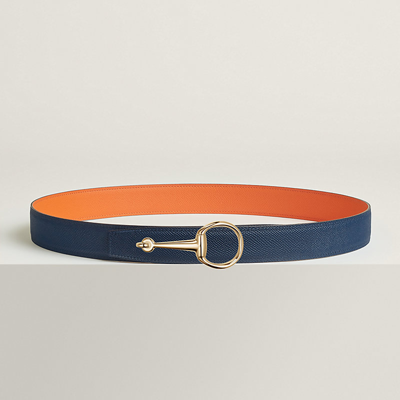 Casaque belt buckle & Reversible leather strap 32 mm