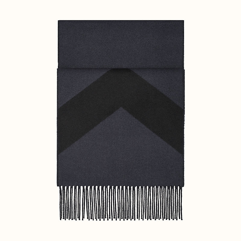 hermes casaque chevron muffler