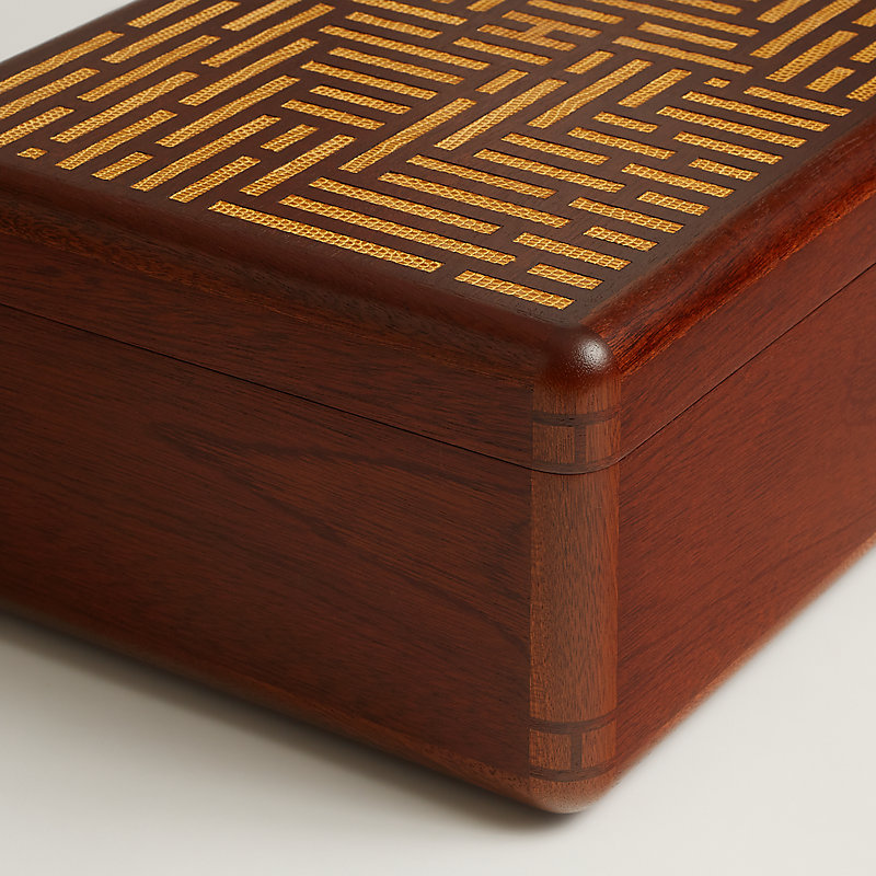Casaque H en Dedale Lezard watch box