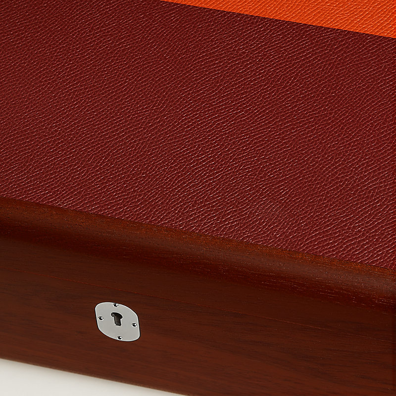 Casaque H Equinoxe watch and cufflink box