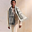Casaque Lettres au Carre scarf, View: Worn, worn, view 1 of 3