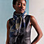 Casaque Lettres au Carre scarf, View: Worn, worn, view 1 of 4
