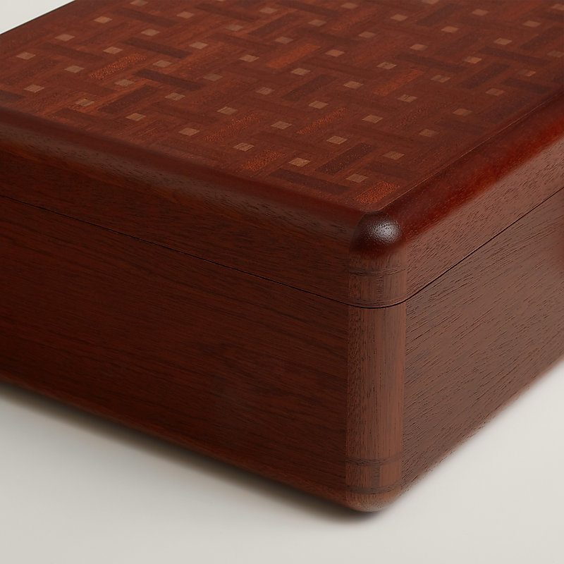 Casaque Mosaique watch and cufflink box