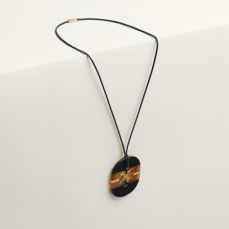 hermes horn necklace