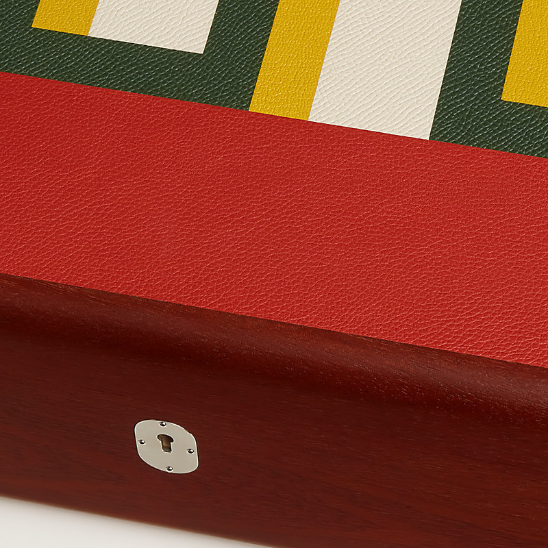 Casaque Perspectives Indiennes watch and cufflink box