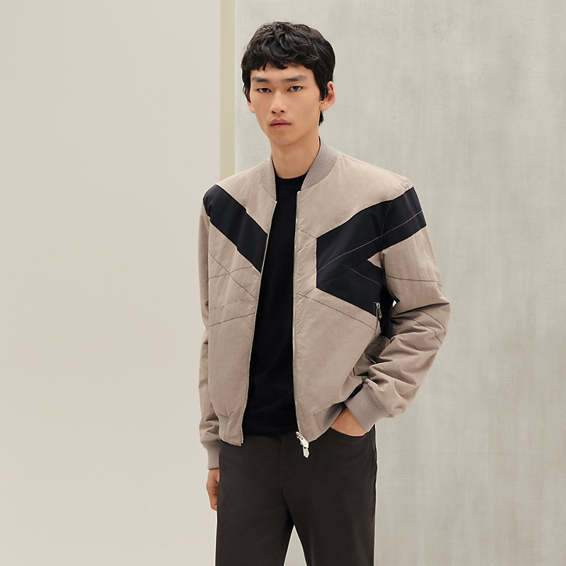 RO　エルメス　ブルゾン HERMES（エルメス）ブルゾン 黒 サイズ:54(XXL位) メンズ