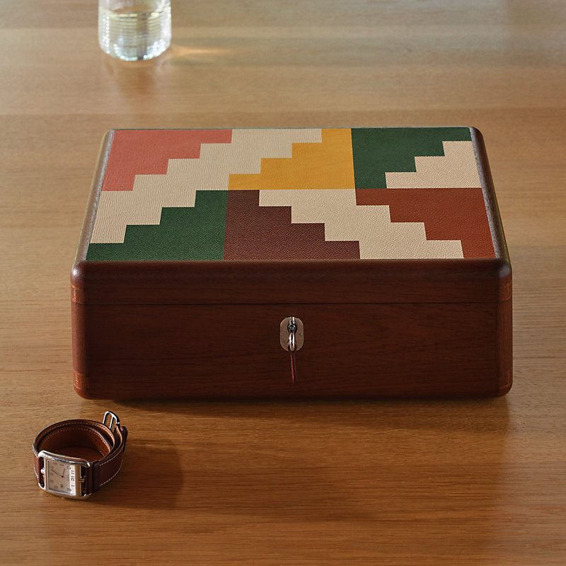 Casaque Step Pyramid watch and cufflink box, View: , view 7 of 7