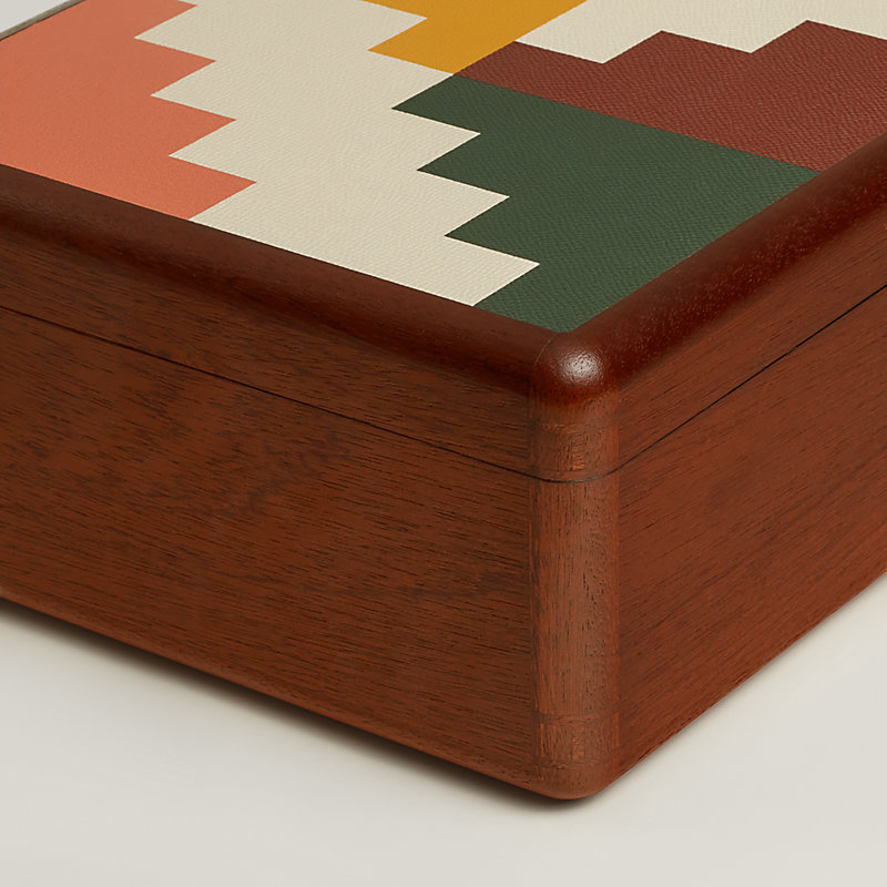 Casaque Step Pyramid watch and cufflink box