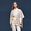 Cashmere cape with belt and leather detail, View: Worn, worn, view 5 of 9