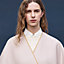 Cashmere cape with belt and leather detail, View: Worn, worn, view 6 of 9