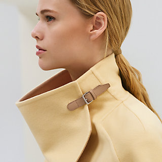 【名品図鑑】1999s Hermes cashmere over coat Cashmere coat - Yellow | Hermès UK